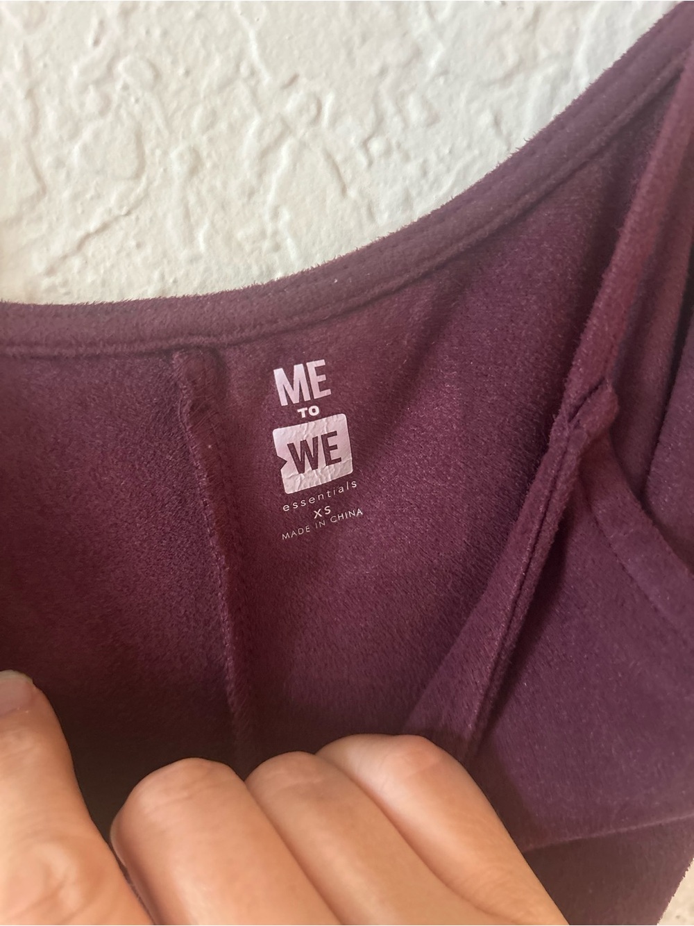 Me to We Women's Deep Wine Scoop Neck Tank Top